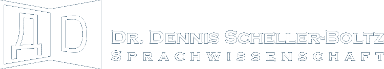 Sprachwissenschaft Dennis Scheller-Boltz